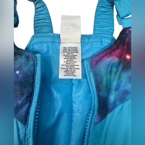 ZeroXPosur Girls 3T Turquoise Snow Suit - Picture 4 of 6